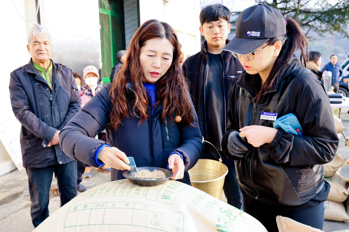 대양면 공공비축미곡 수매 현장 방문