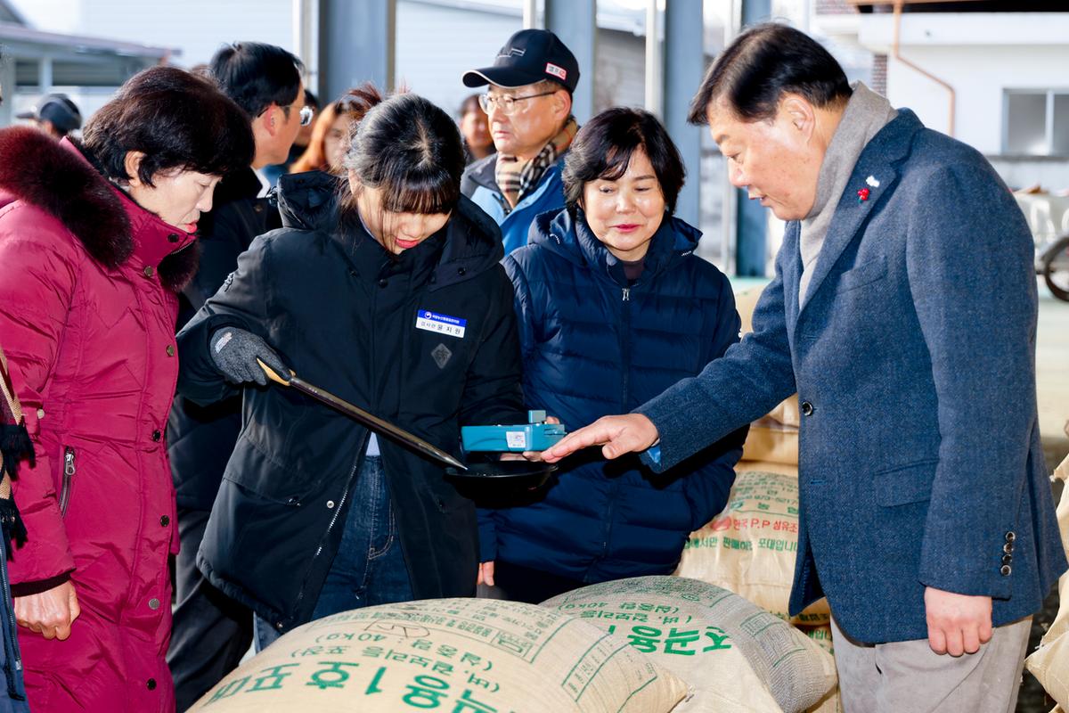 용주면 공공비축미곡 수매 현장 방문