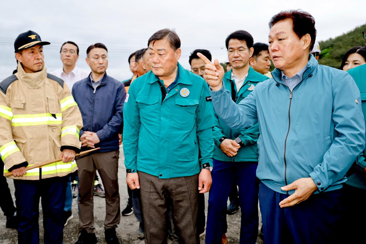 집중호우 대양면 수해 피해현장