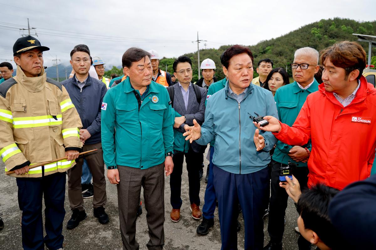 집중호우 대양면 수해 피해현장