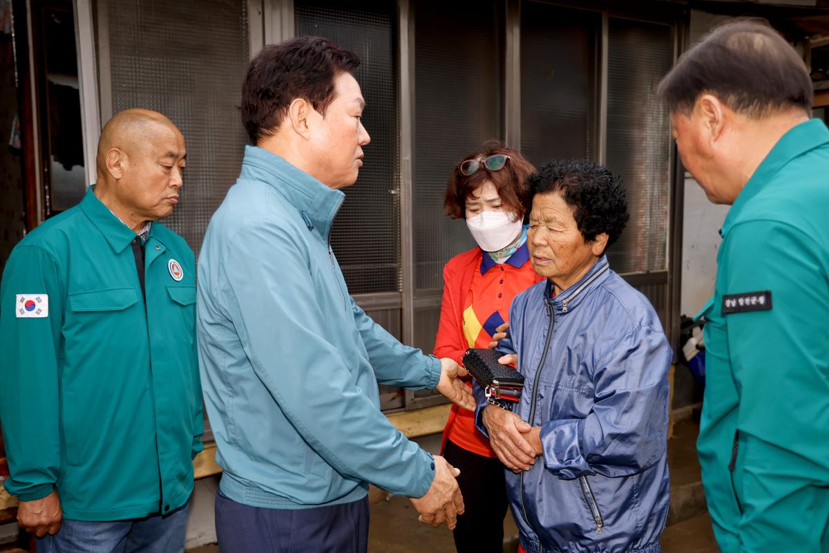 집중호우 대양면 수해 피해현장
