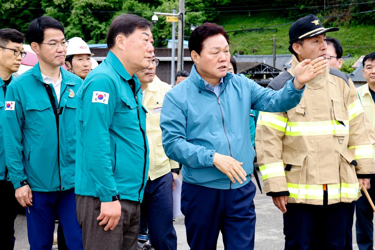 집중호우 대양면 수해 피해현장