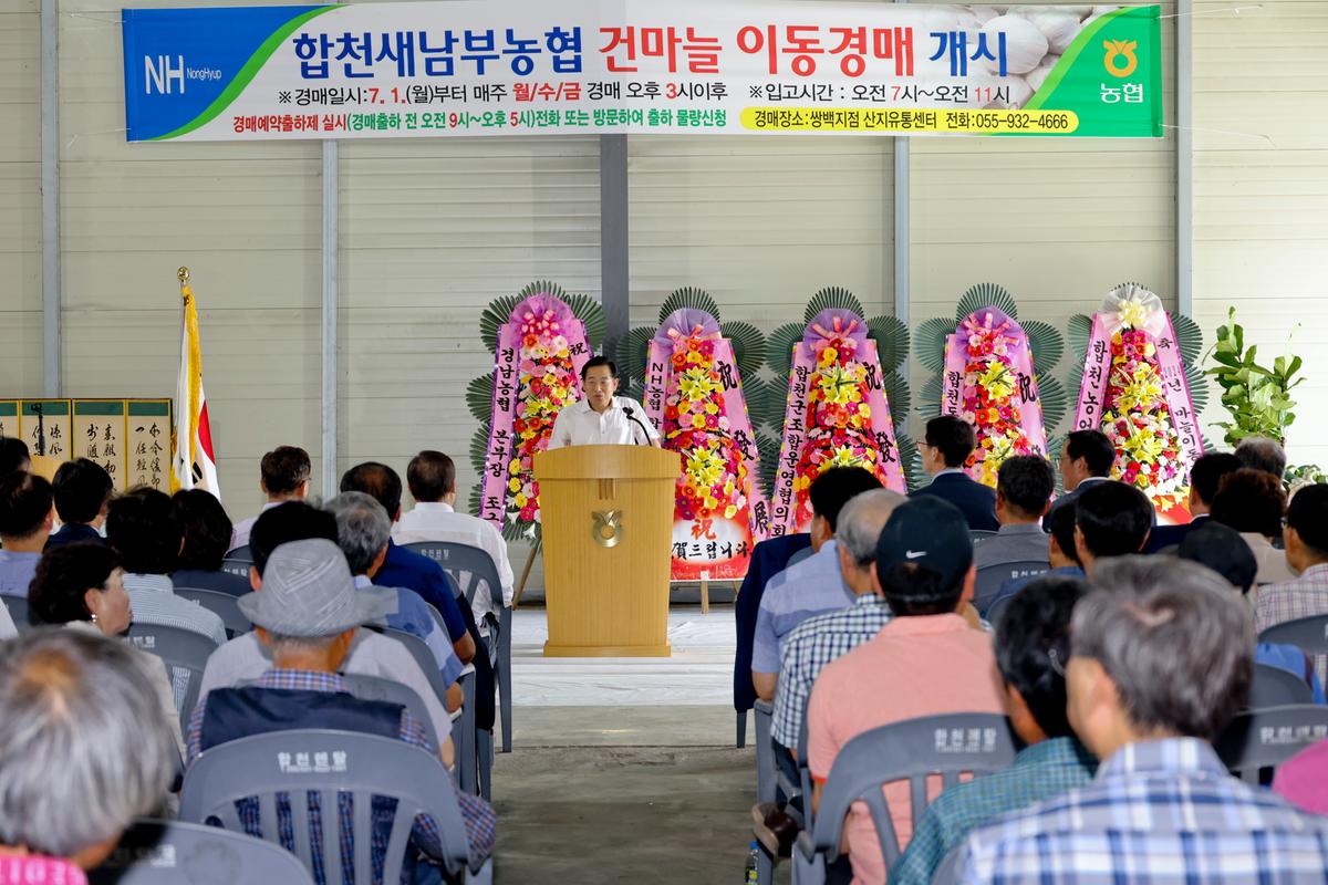 마늘 이동경매 초매식