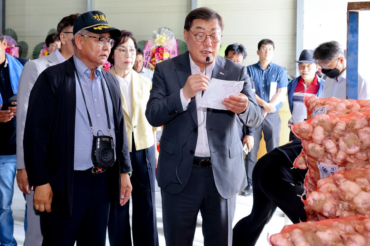 마늘 이동경매 초매식