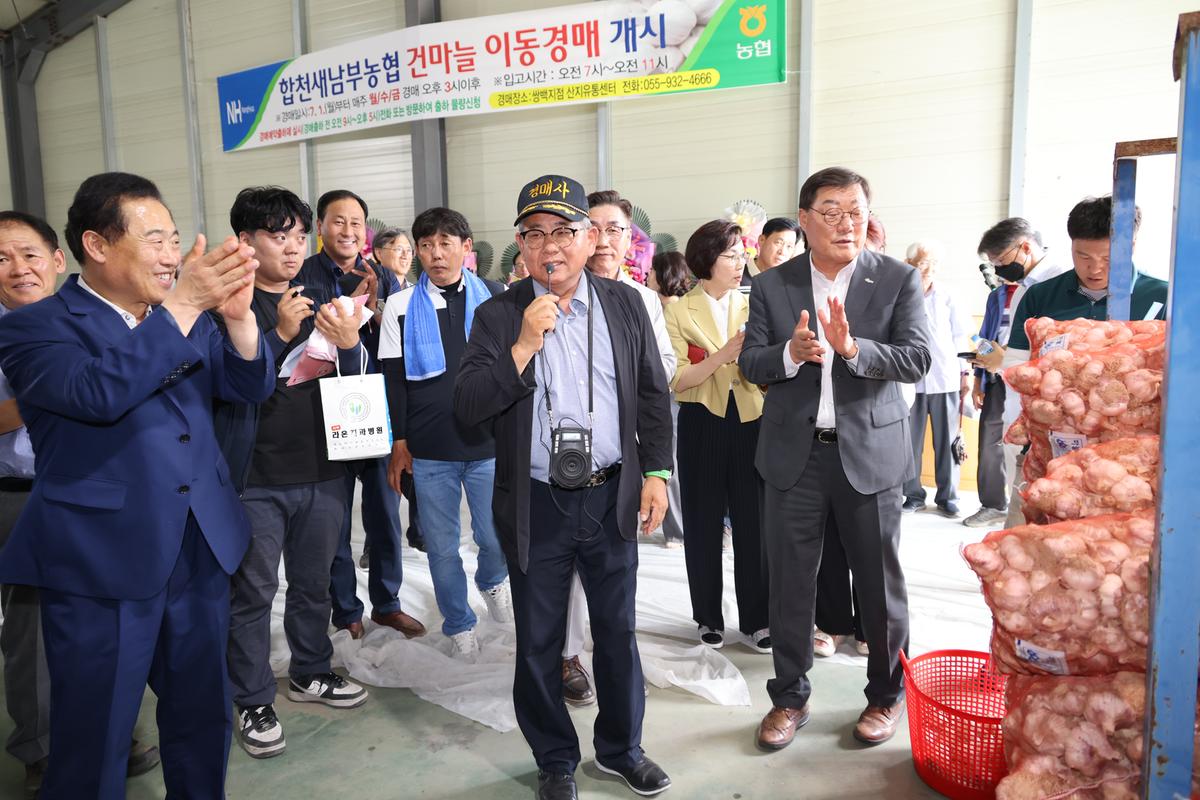 마늘 이동경매 초매식