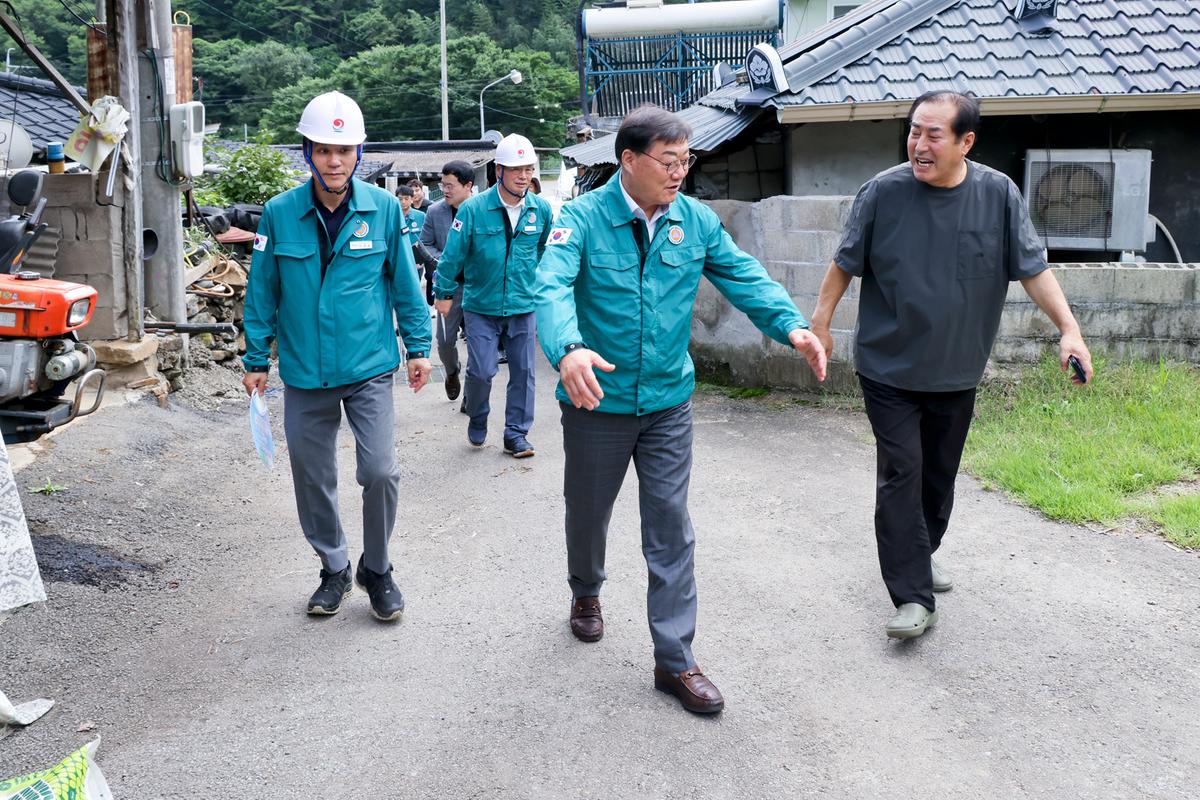 산사태 취약지역 점검 및 중대재해 대비 현장지도
