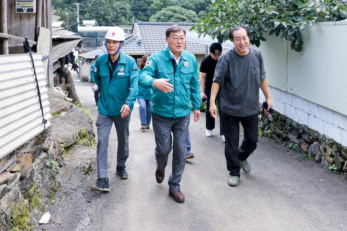 산사태 취약지역 점검 및 중대재해 대비 현장지도