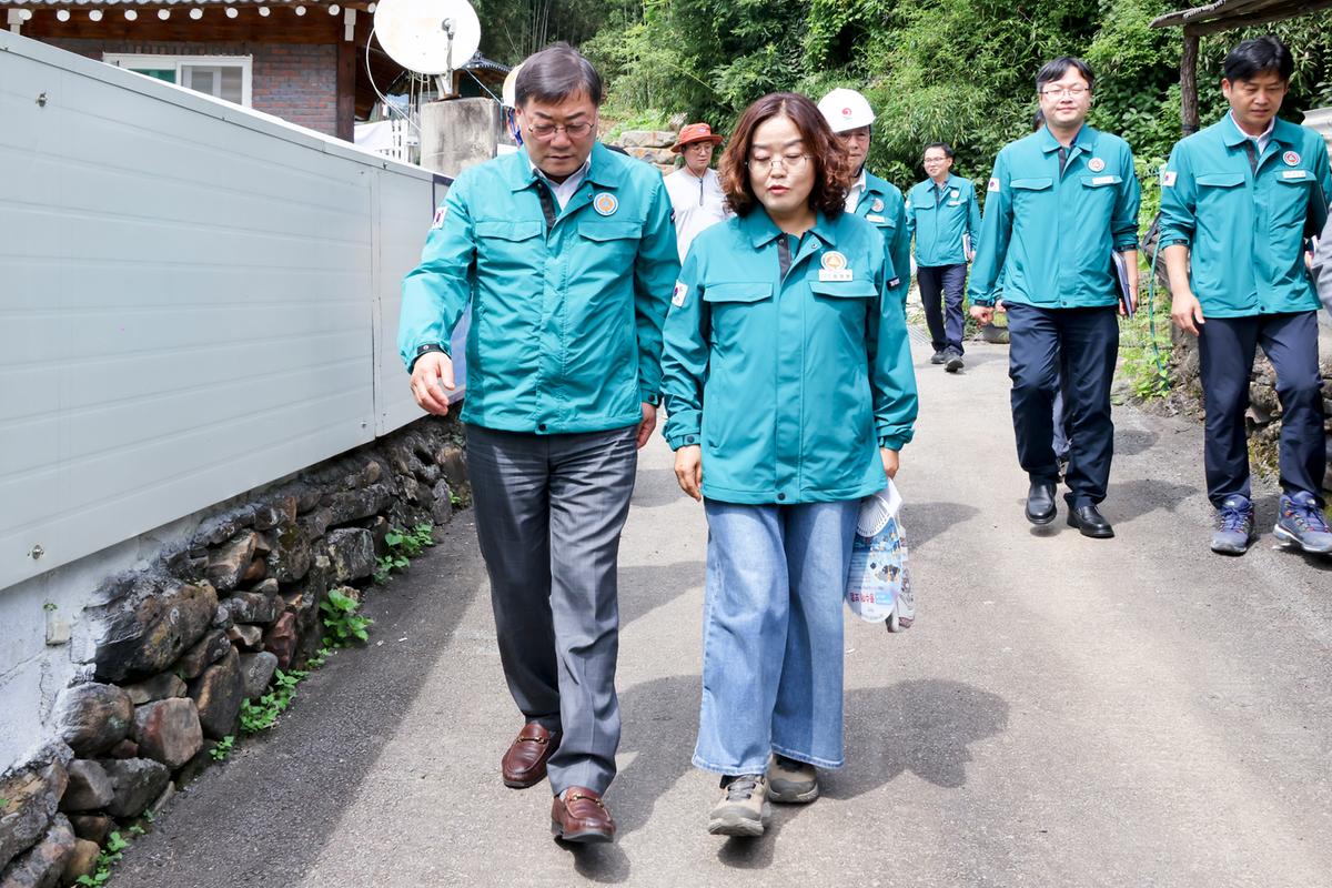 산사태 취약지역 점검 및 중대재해 대비 현장지도