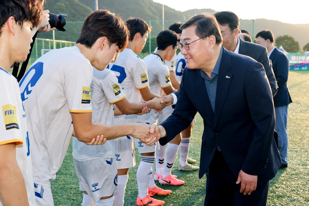 추계 전국고등축구대회 U17 유스컵 결승경기 관람 및 시상