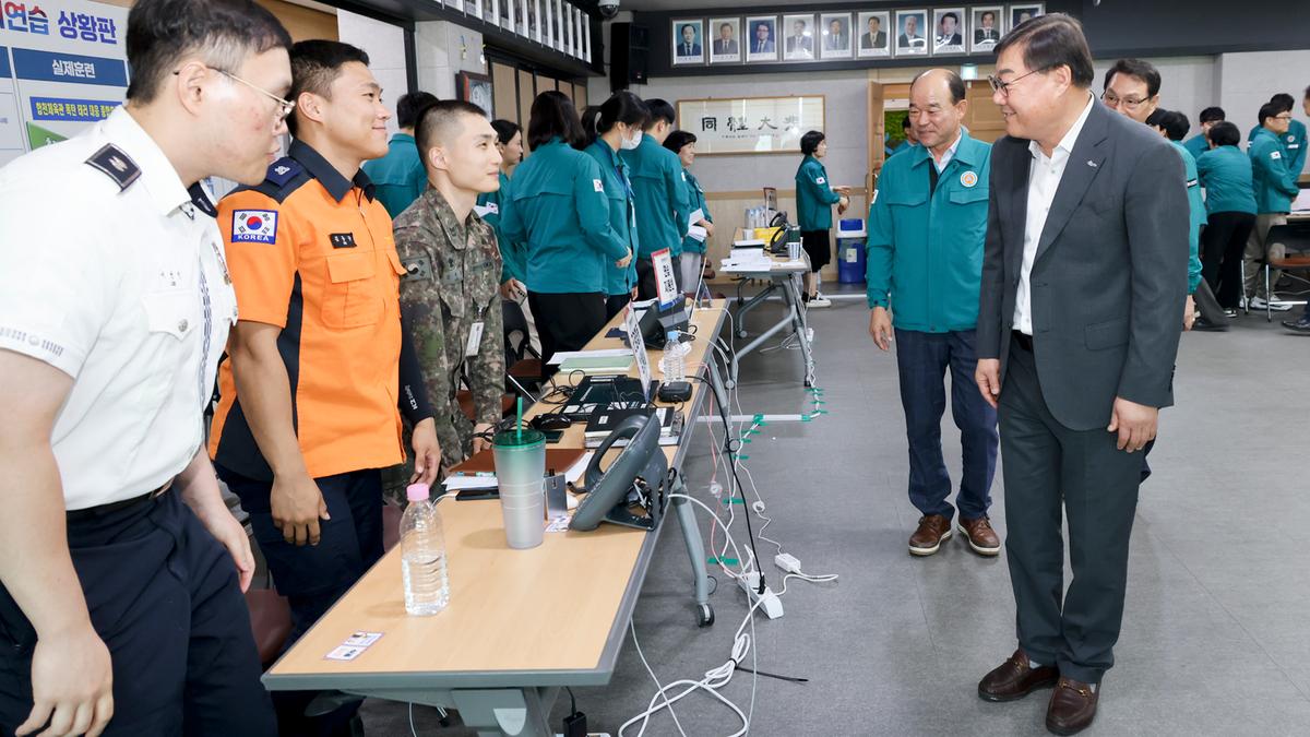 을지연습 기관·사회단체 위문 방문