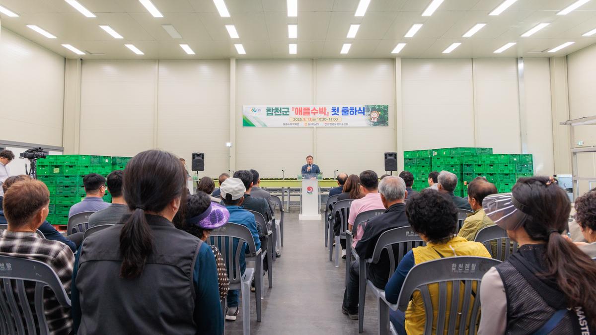 애플수박 출하 홍보 행사