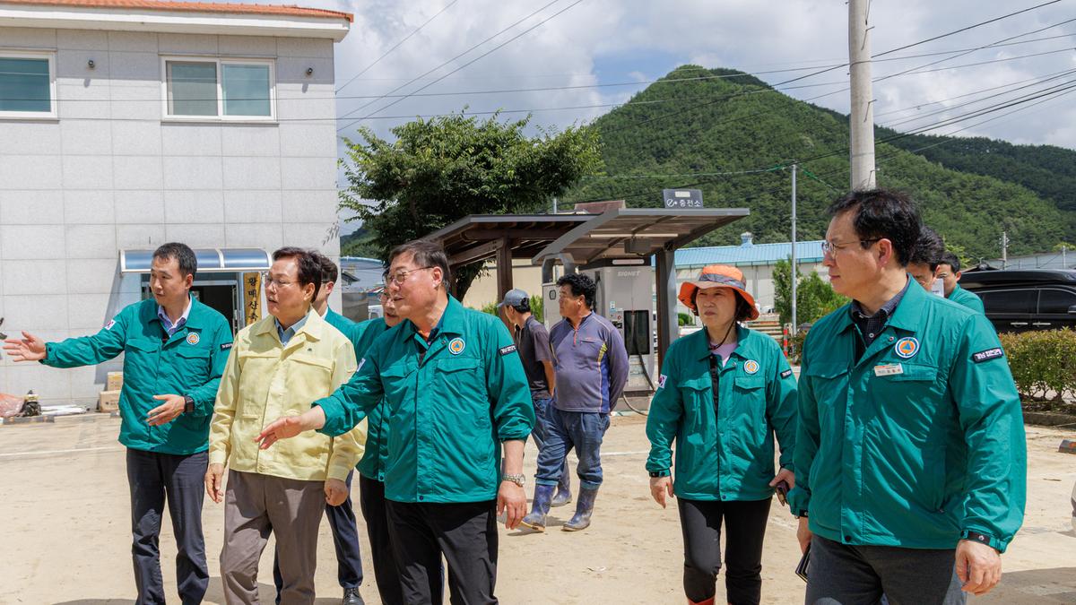 도지사님 집중호우 피해지역 가회면 방문