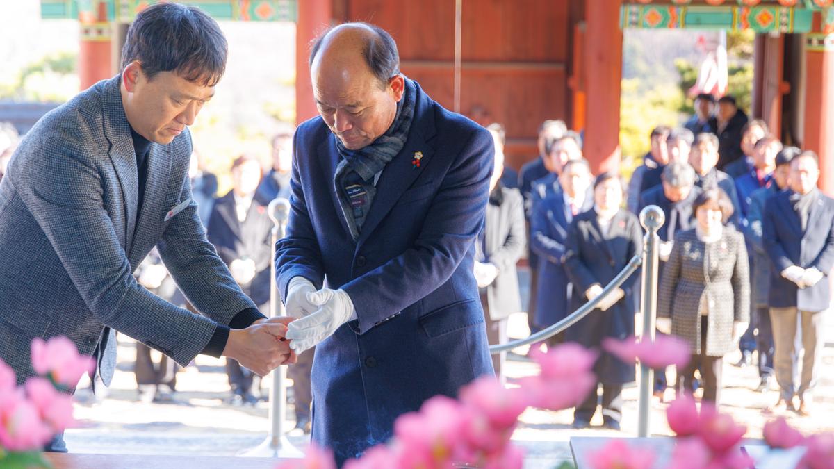 충혼탑 3.1독립운동운동기념탑 임란창의사 참배