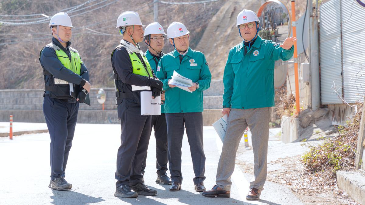 해빙기 급경사지 안전점검 실시