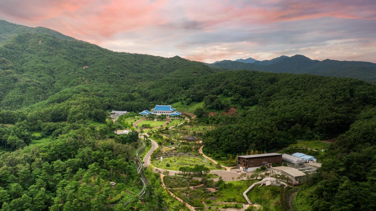 청와대 전경 드론사진