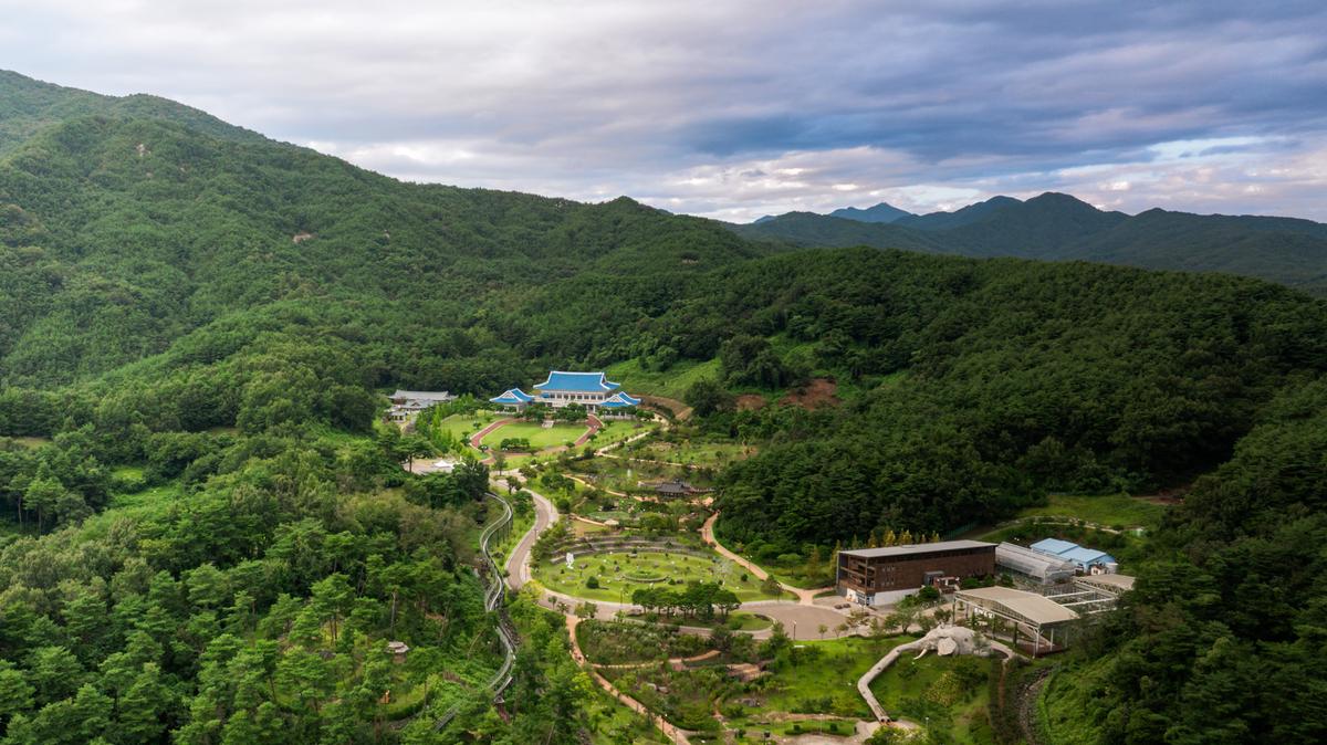 청와대 전경 드론사진
