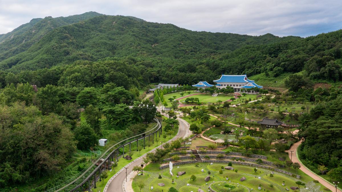 청와대 전경 드론사진