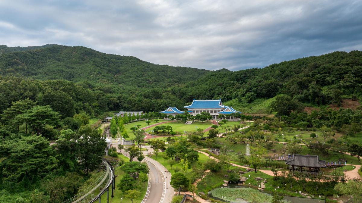 청와대 전경 드론사진