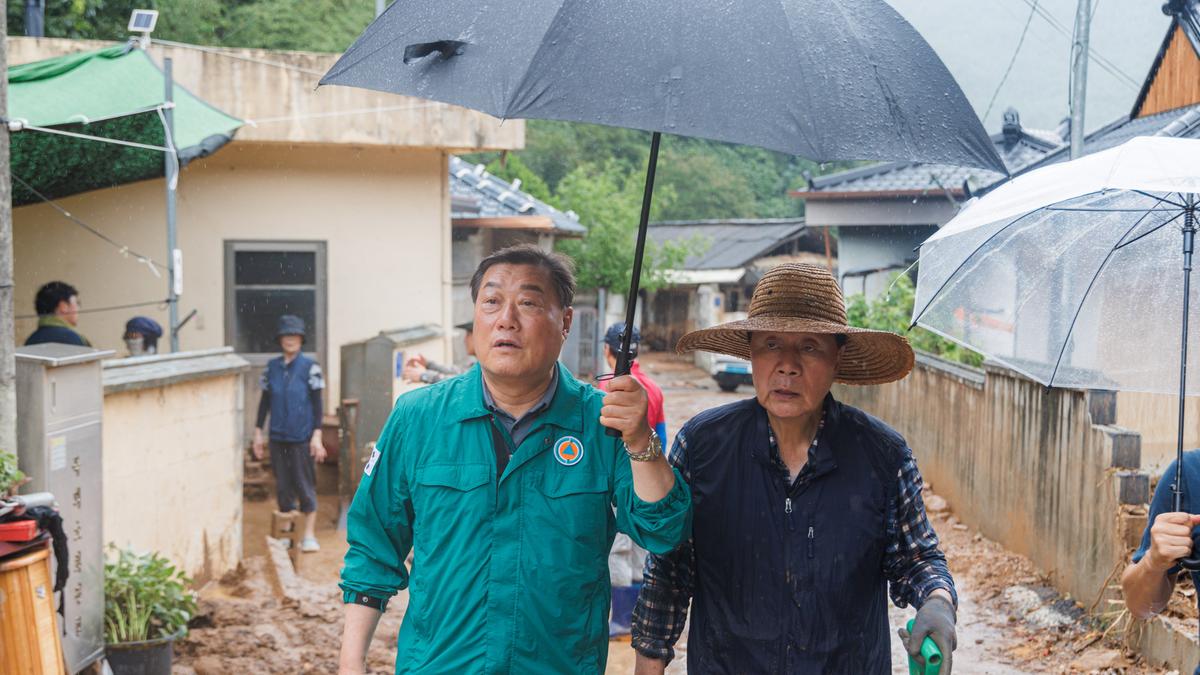 수해피해 김윤철 합천군수 시찰현장 