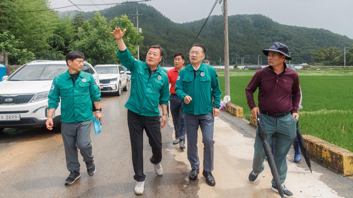 수해피해 김윤철 합천군수 시찰현장 