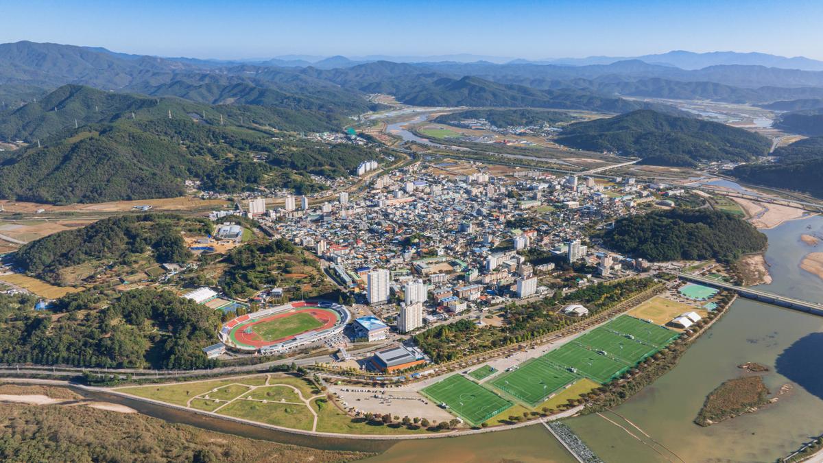 합천읍 전경 드론사진