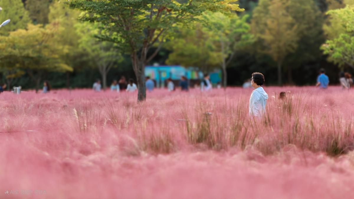 핑크뮬리 스케치