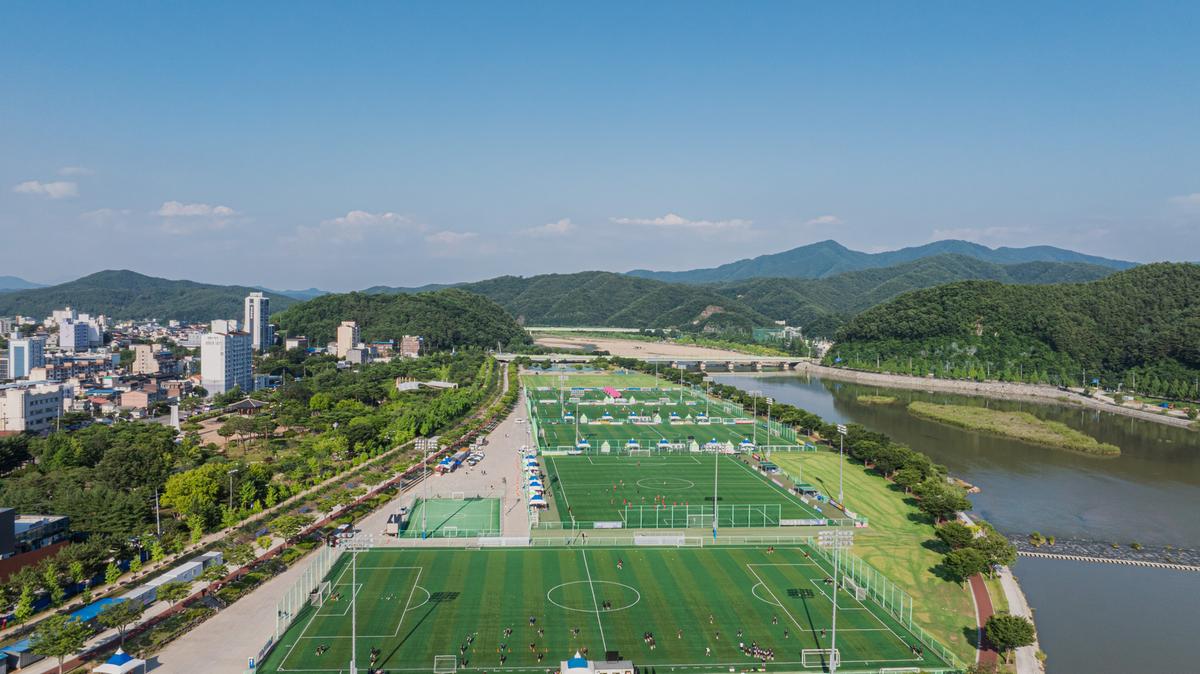 군민체육공원 드론