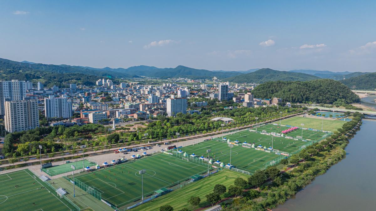 군민체육공원 드론