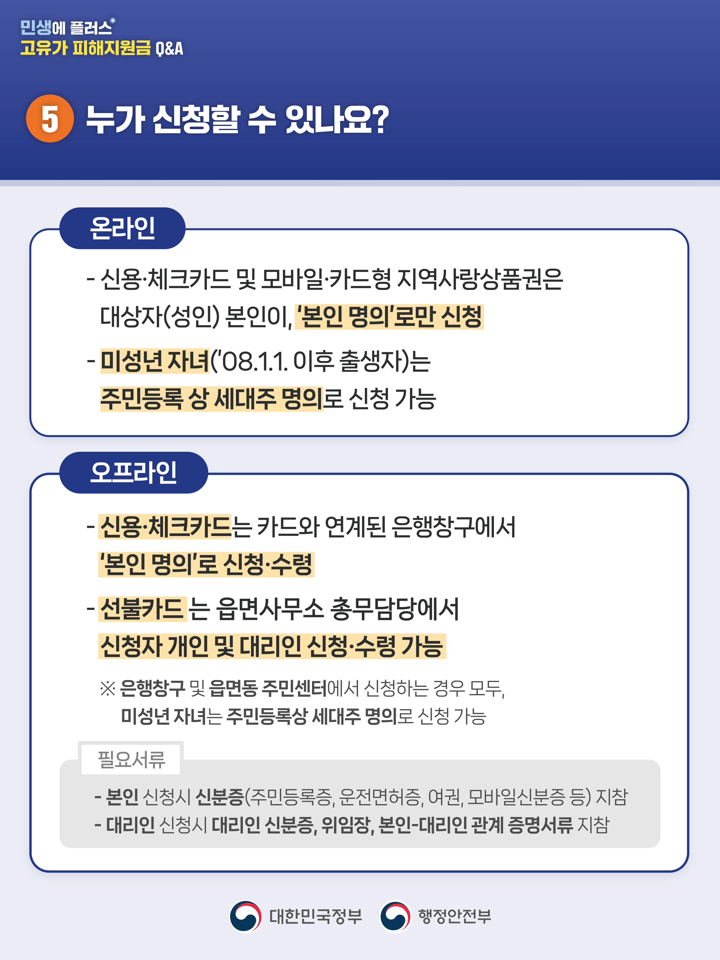 합천군 고유가 피해지원금 Q&A