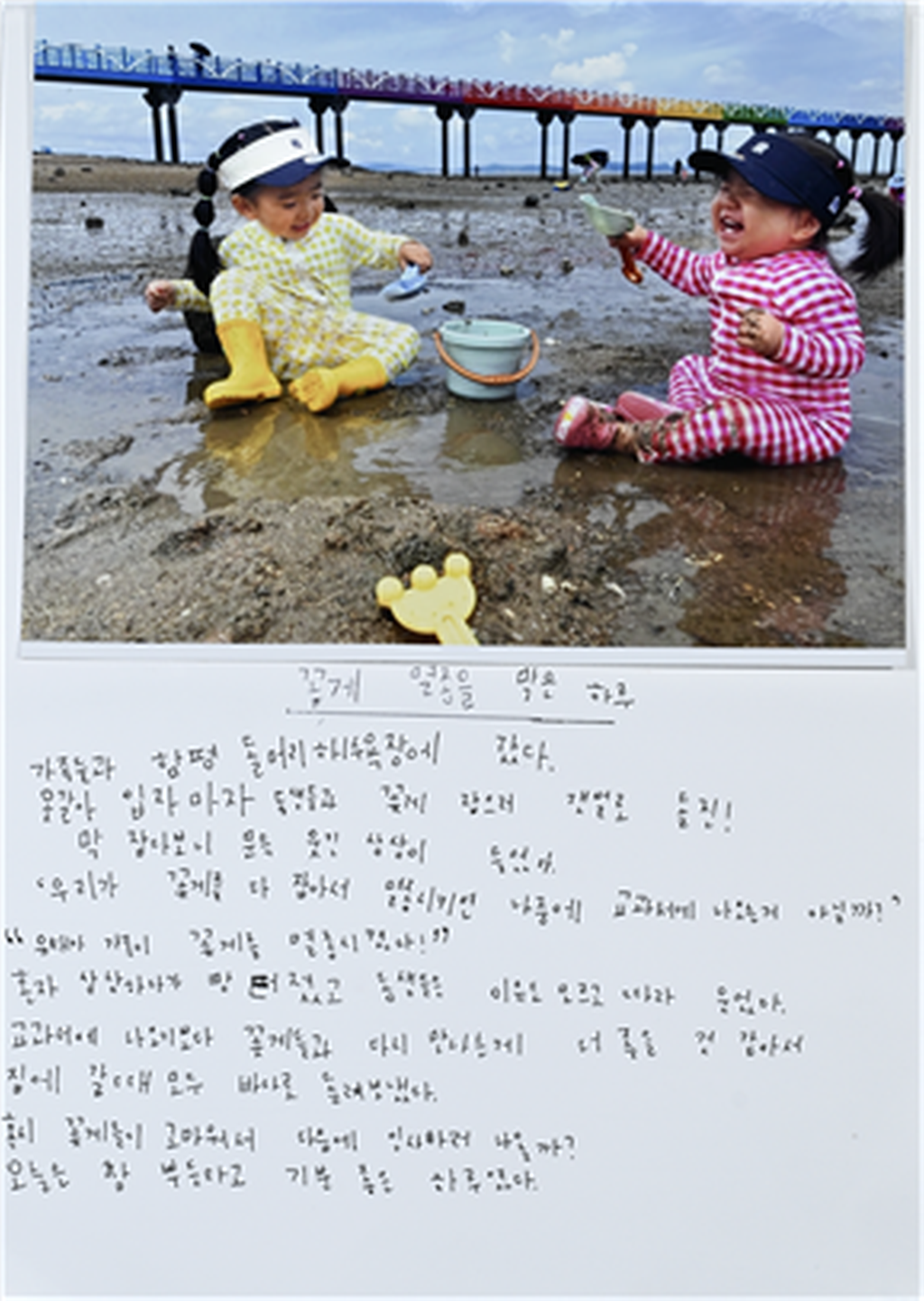 초등학생사진일기전단