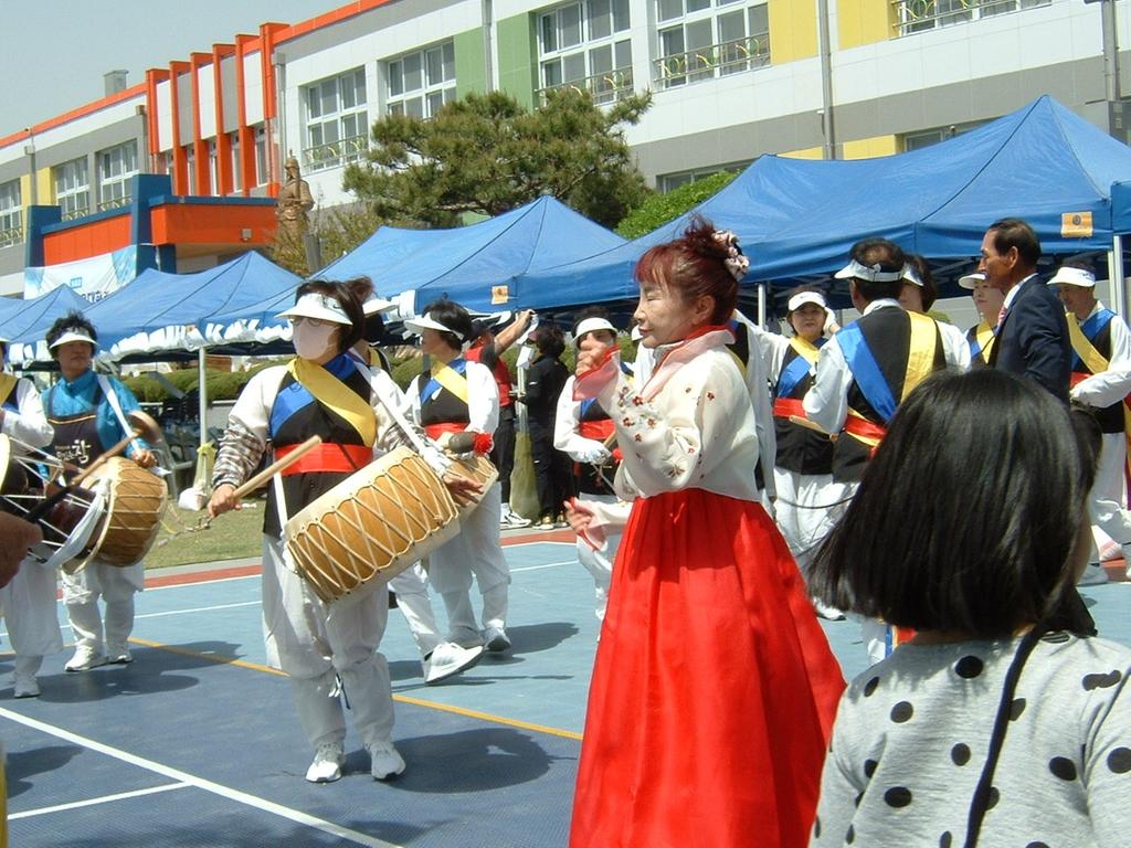 초계면 농악대 한마당 놀이장면