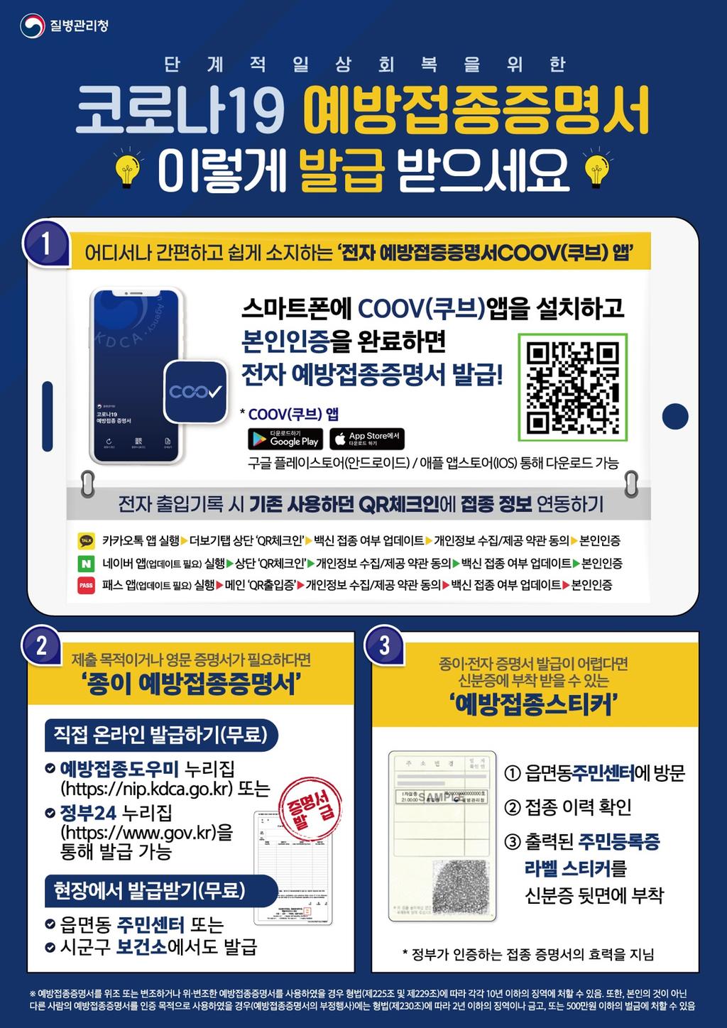 예방접종방법 홍보안