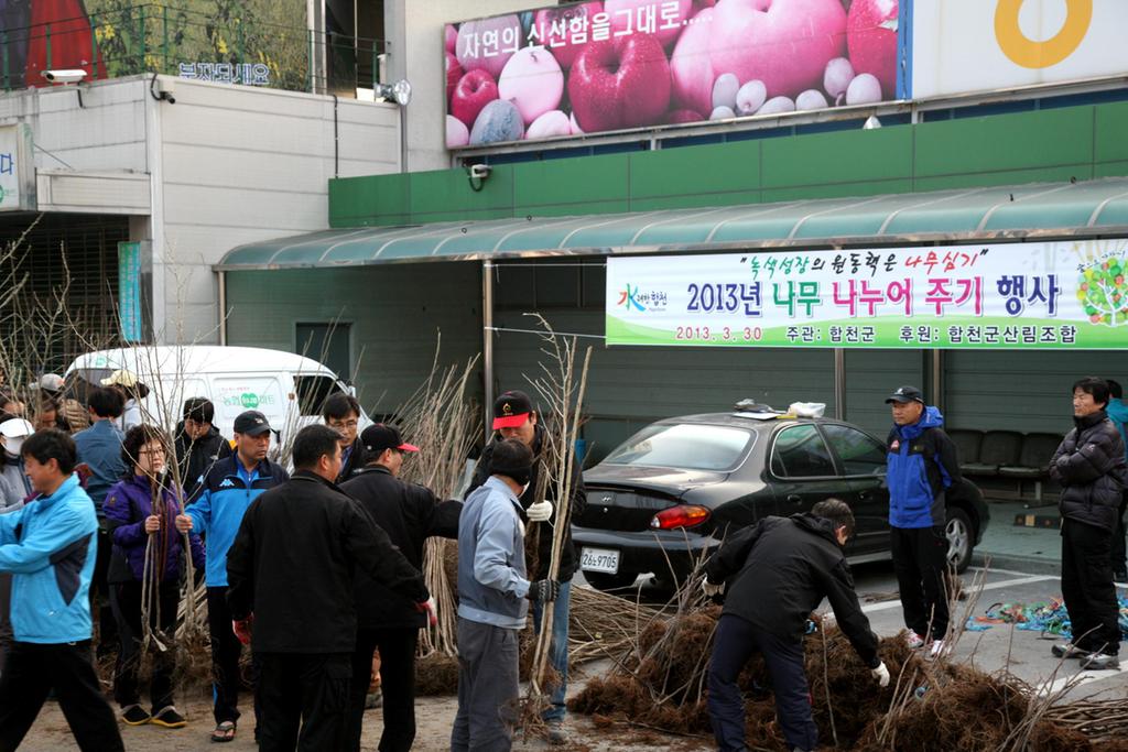    2013년 나무 나누어 주기 행사 실시