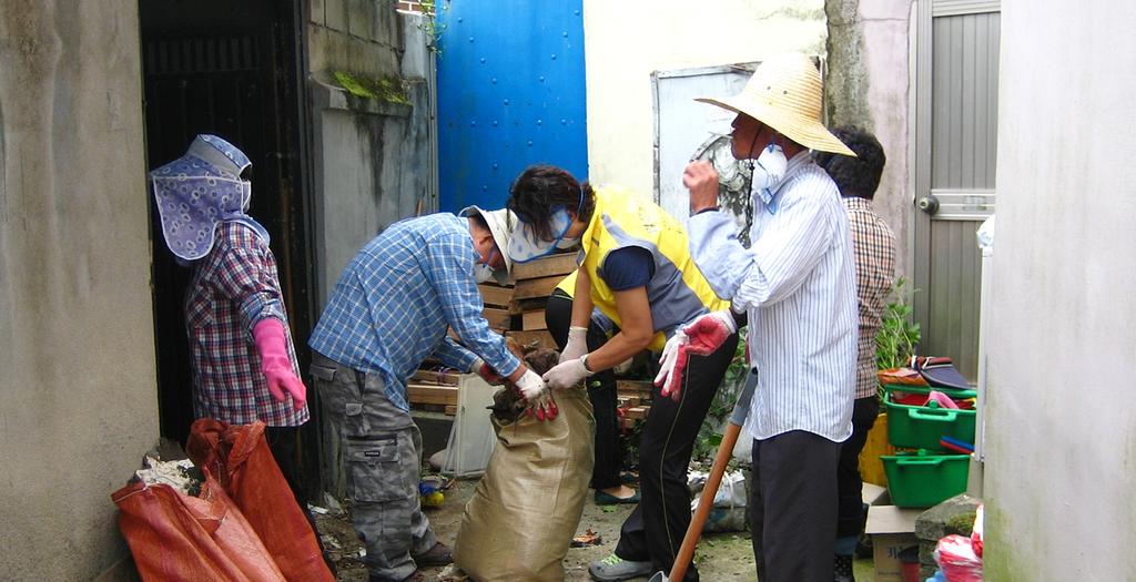 삼가면 독거노인 집청소 봉사활동 