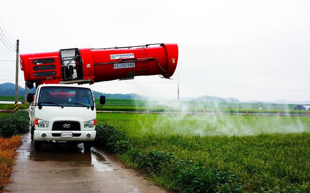 합천군 다목적광역방제기 지원
