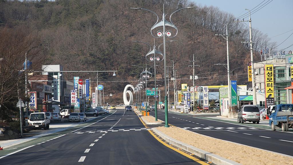 합천나들목～정양로타리 간 도로정비로 교통편의 제공