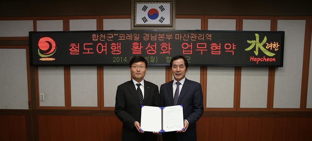 철도여행 활성화 업무협약 체결