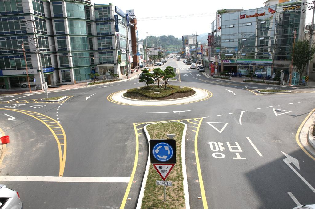 합천군 회전교차로 설치로 교통소통 원활 