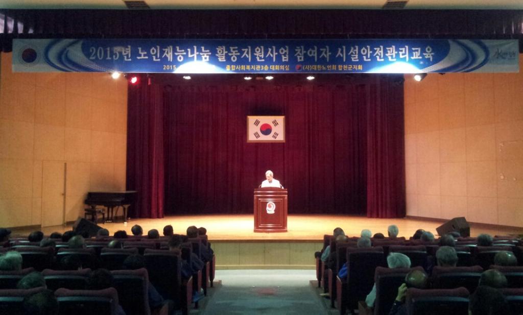 2015년 노인재능나눔 활동지원사업 참여자 