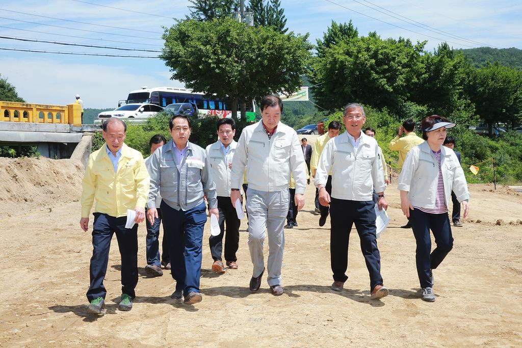 합천군 「이책재해위험지구정비」사업장 방문 