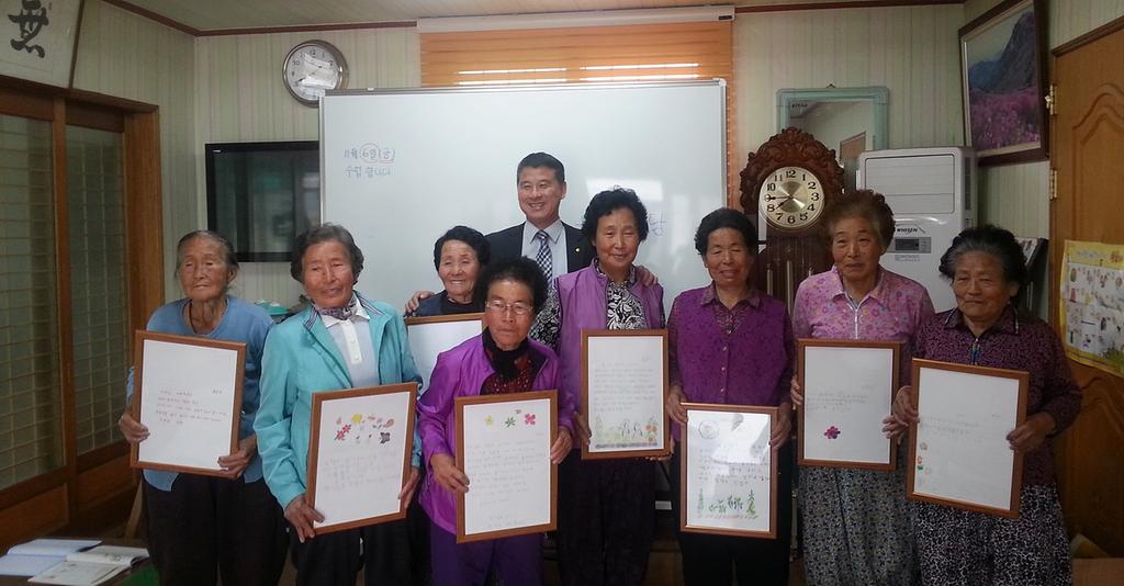 덕곡면 성인문해교실 격려 방문