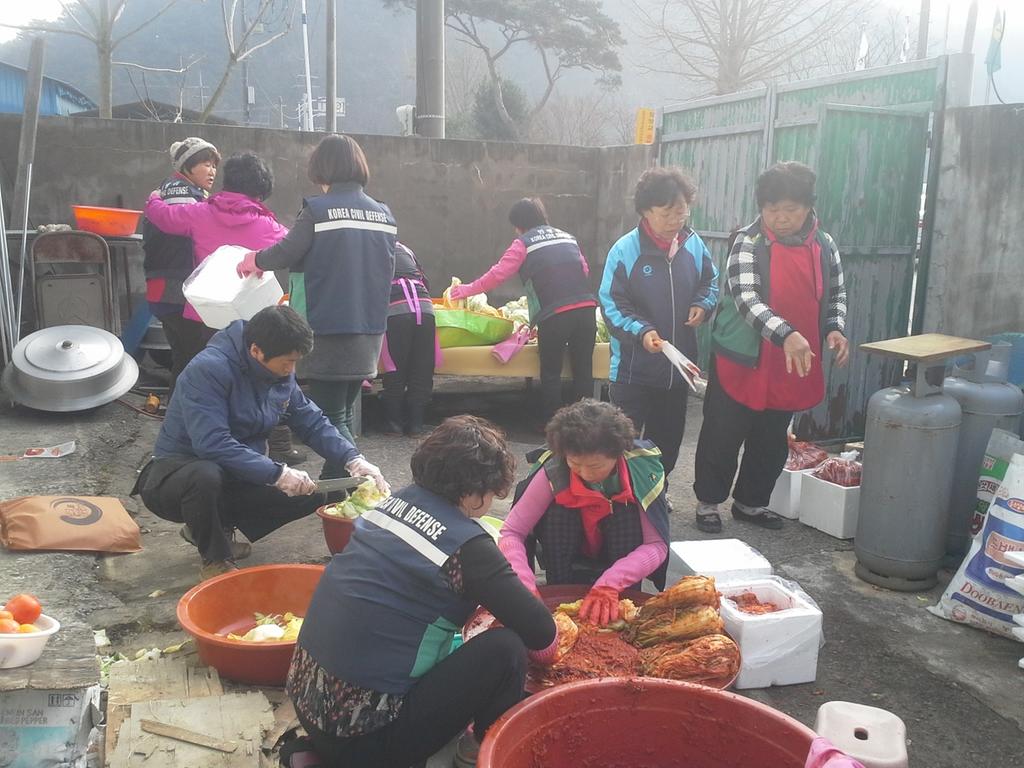 합천군 가회면자원봉사회, 사랑의 김장 나누기 행사 가져