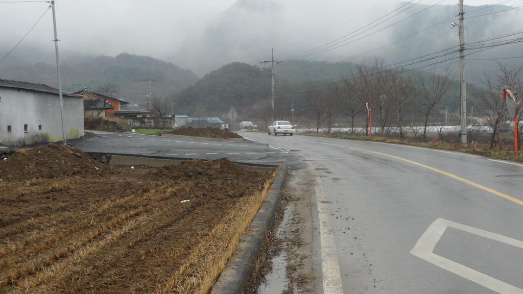 가회면, 오도마을 위험도로 선형개량 사업 완료 오도마을 시야가 탁 트여 속이 시원 