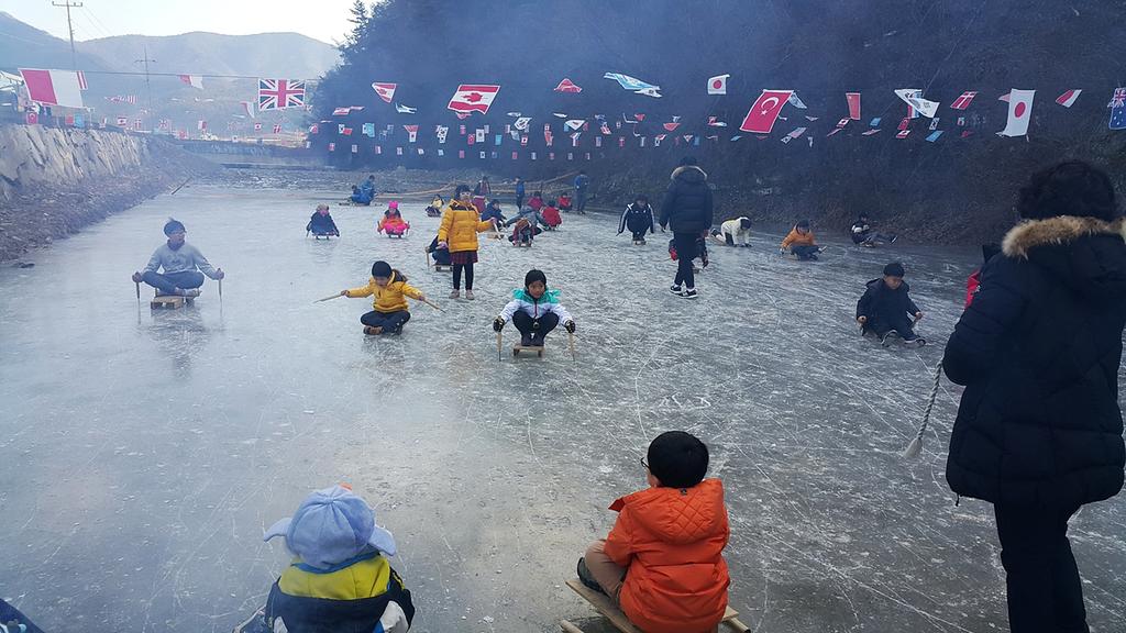 합천군 대양면 무곡마을 얼음썰매장 강추!!