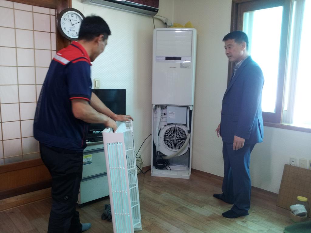 덕곡면 경로당 냉·난방기 일제점검 실시 