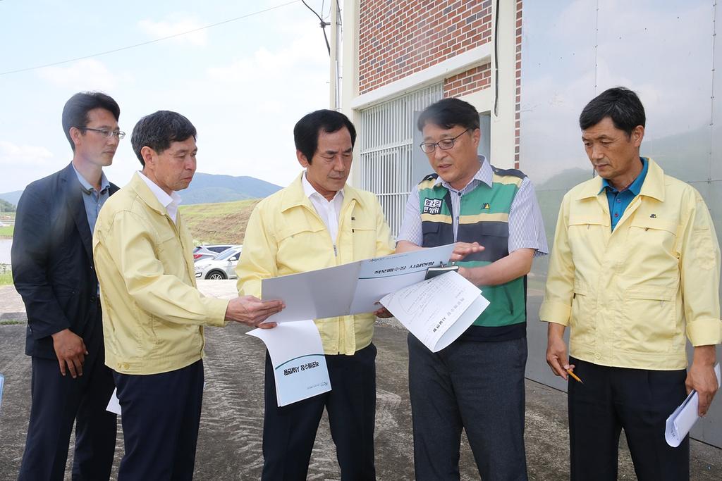 하창환 합천군수, 우기철 대비 현장 지도