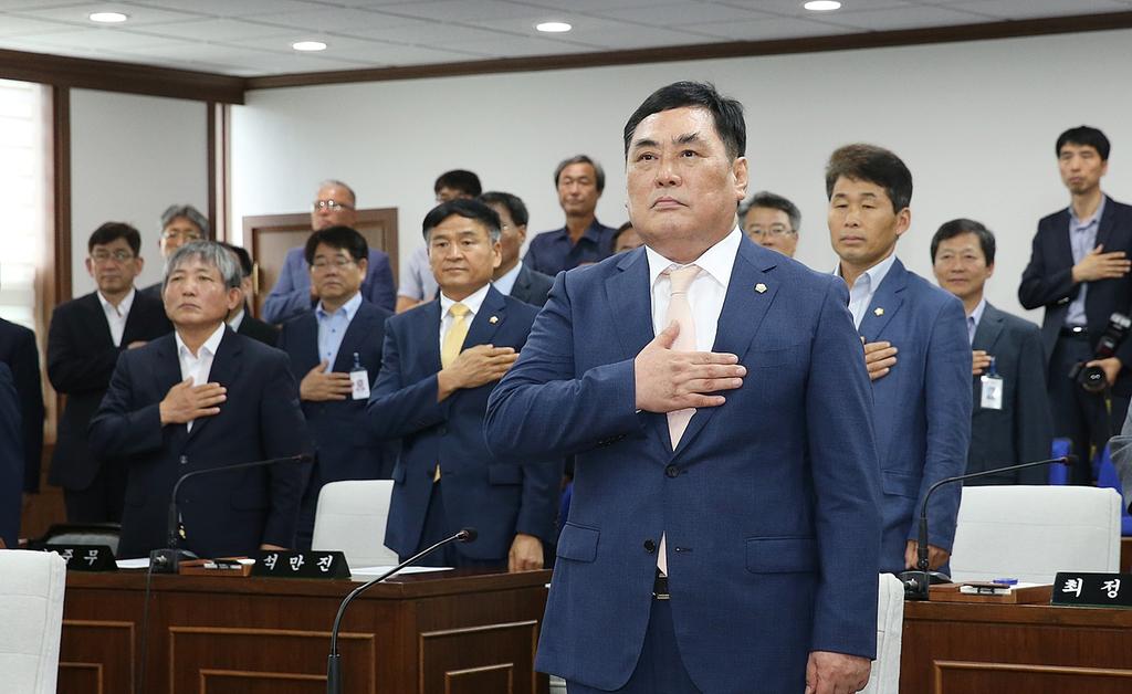 제7대 합천군의회 후반기 의장단 취임식
