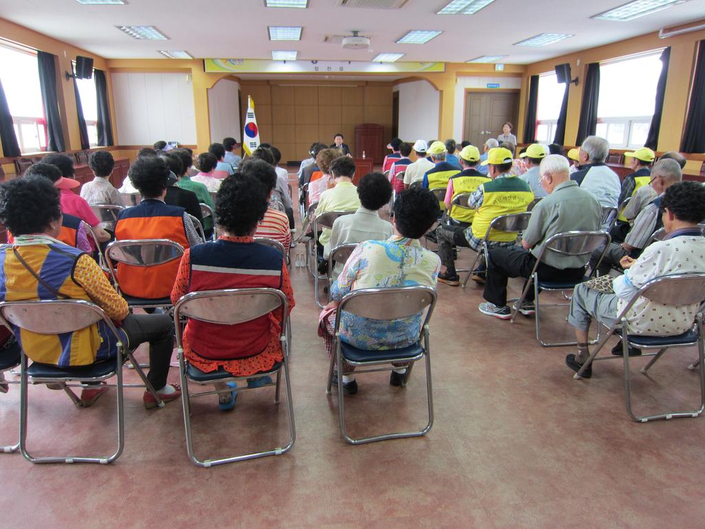 합천읍 ‘노인사회활동 혹서기 참여자 교육’ 실시