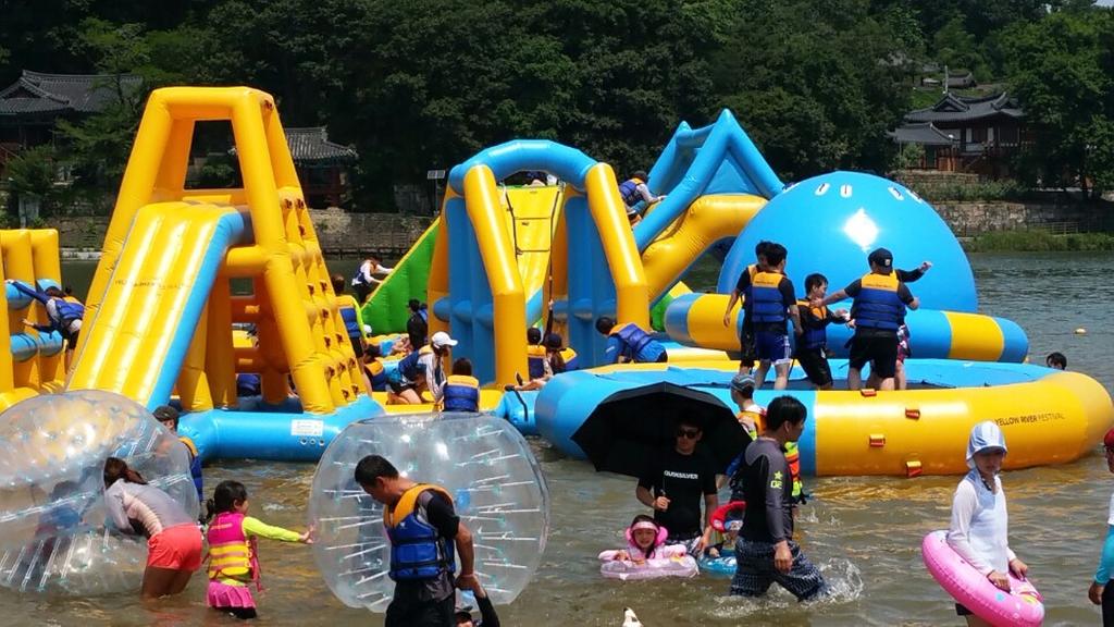 합천군 드림스타트, 황강에서 색다른 물놀이 체험