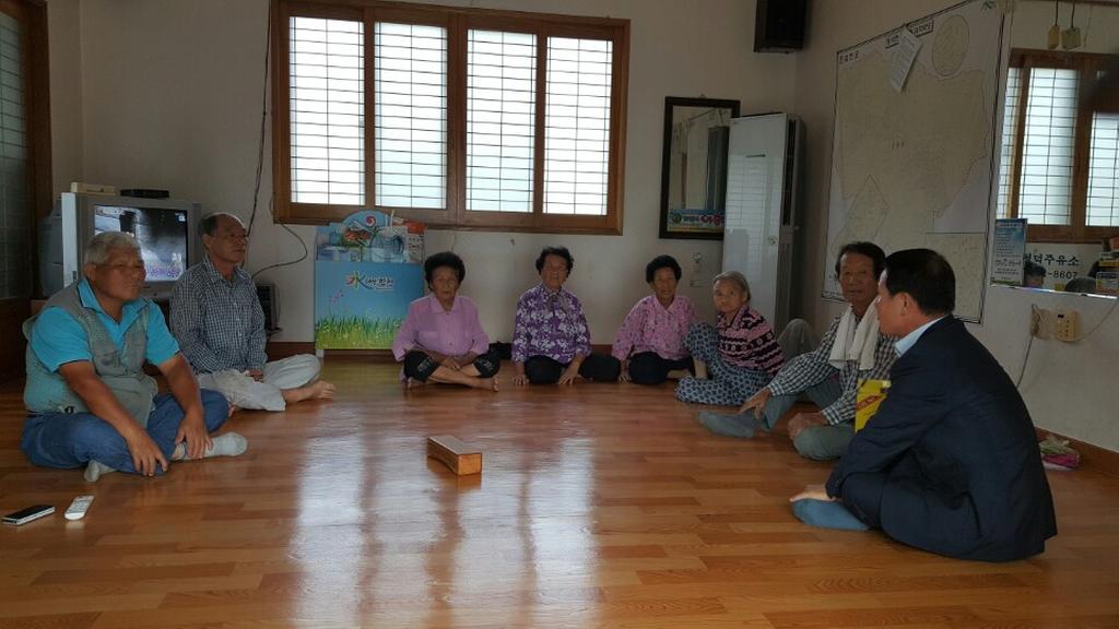 청덕면 하절기 마을쉼터 방문 주민건의사항 청취